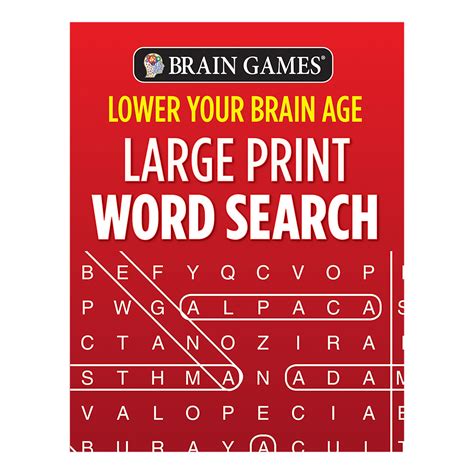 Brain Games® Lower Your Brain Age Word Search Books Support Plus