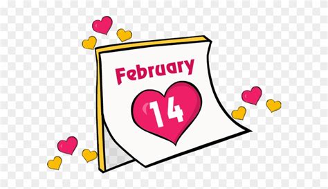 Clip Art Valentines Day Calender Date Feb February Feb 14th Clip Art