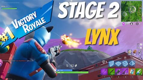 Fortnite Full Game Stage 2 Lynx Victory Royale Season 7 Lynx Gameplay Youtube
