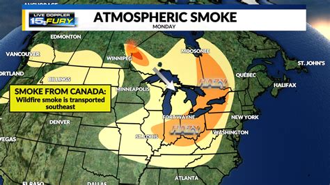 Smoke From Wildfires In Canada Creates Hazy Conditions In The Upper