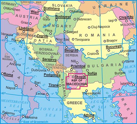 Republic Of Macedonia Geographical Mapa Mapa Sk Adana Gizi Map