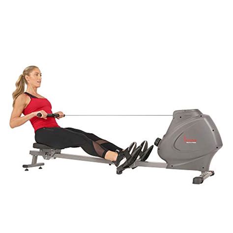 Sunny Health And Fitness Compact Folding Magnetic Rowing Machine With Lcd