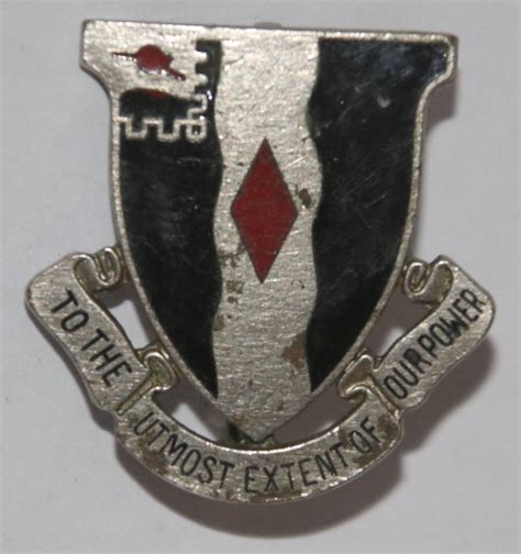 Original Ww2 60th Infantry Regiment Di Distinctive Crest 9th Infantry