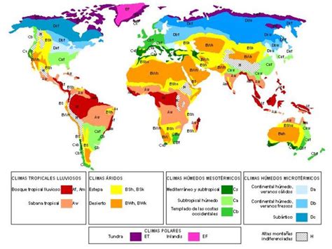 clasificación climática de köppen la guía de geografía