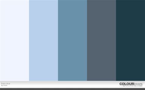 Color Palette Retro Blue Grey Color Scheme Blue Color Schemes Color