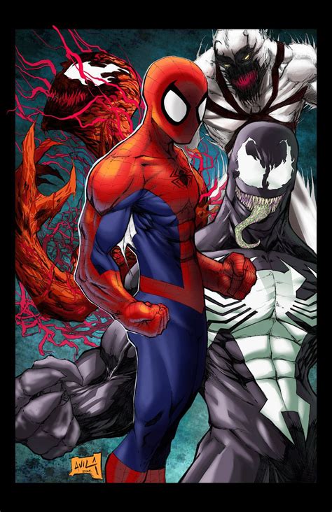 spidey and symbiotes 10 00 via etsy geek nerd stuff on etsy marvel comics spiderman