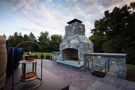 Modified 48 Contractor Series Outdoor Fireplace Kit With Natural Stone