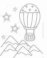 Air Coloring Balloon Balloons Useful Illustration Toddlers Transportation Source Clip sketch template