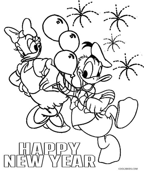 Download & print this free happy new year coloring page featuring an adorable banner, balloons, and party horns. Printable New Years Coloring Pages For Kids | Cool2bKids ...