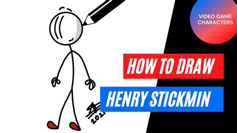 How To Draw Henry Stickmin Video Game Series Easy Step By Step