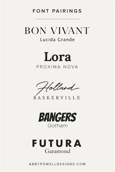 5 Stunning Font Pairings That Are Perfect For Your Business Branding