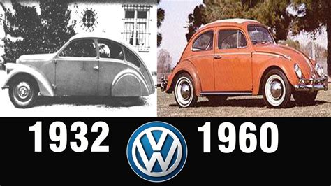 The Evolution Of Volkswagen Beetle 1932 1960 Youtube
