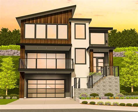 Modern House Plans Sloping Lot Images And Photos Finder