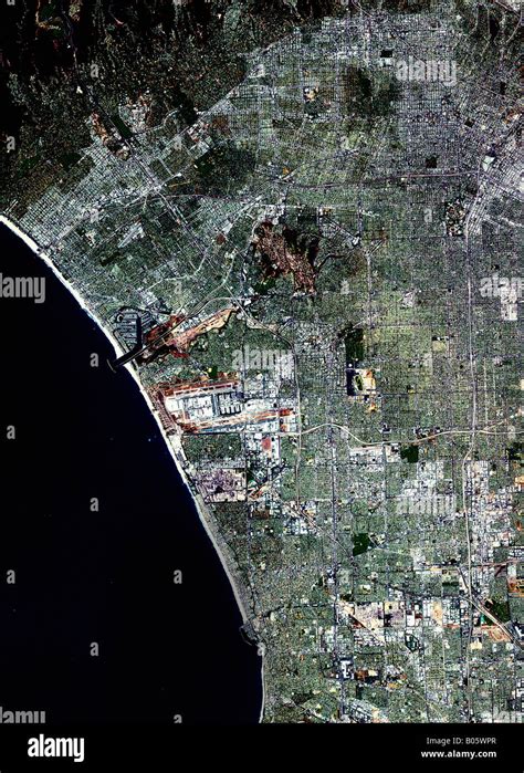 Satellitenansicht Von Los Angeles Karte Stockfotos Und Bilder Kaufen