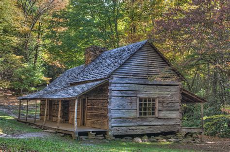 Noah Bud Ogle Farm Smoky Mountains Historic Cabins Cabin Art Log