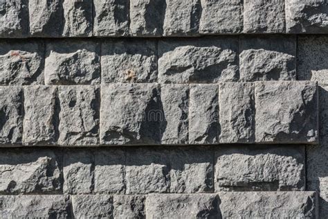 Wall Of Black Granite Bricks Stock Image Image Of Brick Black 121076271