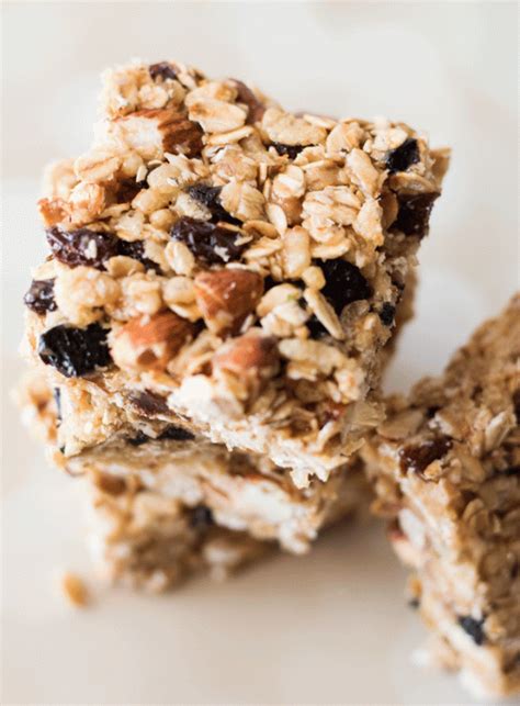 This granola bar recipe is 100% inspired by pinch of yum. Honey Almond and Tahini Healthy No Bake Granola Bars | Recipe | No bake granola bars, Granola ...