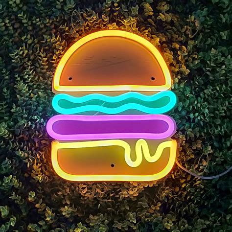 For fans of demon slayer: Burger - LED neon sign - yellowpop in 2020 | Neon signs ...