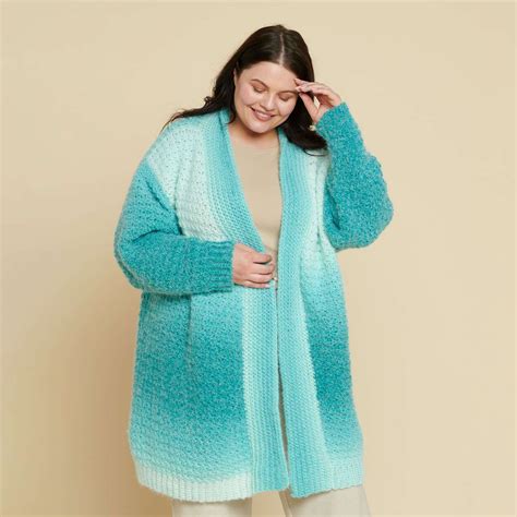 Caron Crochet Slounge Cardigan Xss Yarnspirations Sweater Crochet