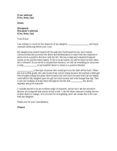 Craft a professional recommendation letter (or reference letter) in minutes using our free downloadable templates and samples. Writing Plea Leniency Letter Judge | Character Reference Letter For Sentencing - Hashdoc ...