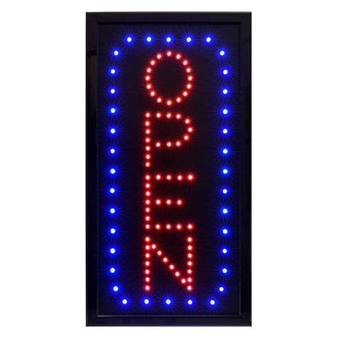 Alpine Industries 10 In X 19 In Led Vertical Open Sign 497 04 The