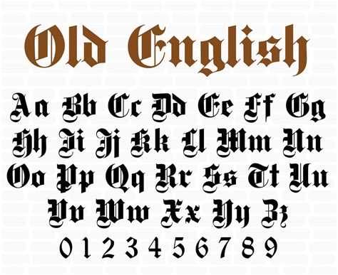 Old English Font Svg Old English Font Svg Old English Cricut Etsy