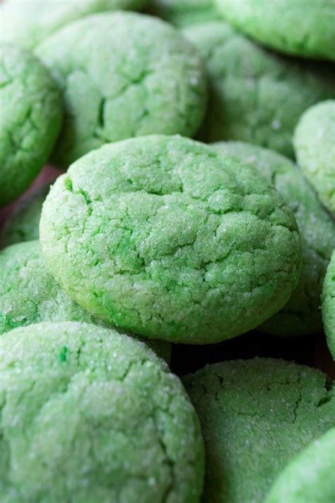 Green Soft Sugar Cookies Recipe Soft Sugar Cookies Sugar Cookies