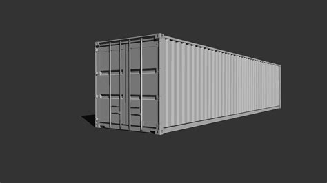 40ft Shipping Container 3d Warehouse