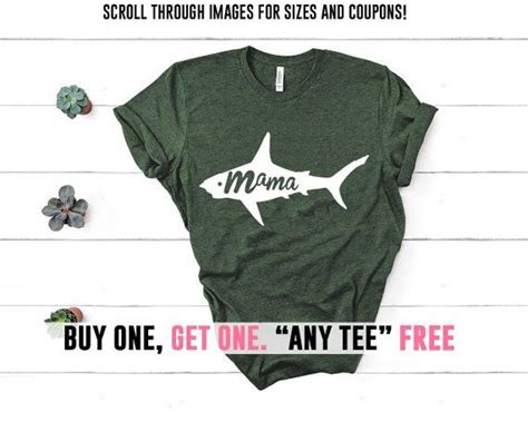 Mama Shark T Shirt Ladies Unisex Crewneck Shirt T For Mom Tee