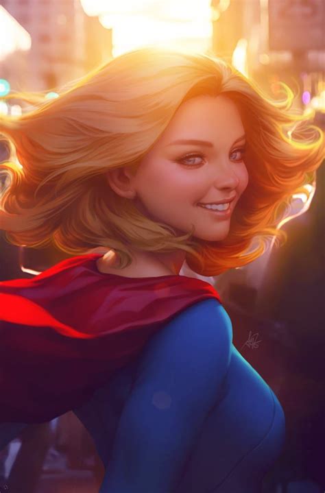 Supergirl By Stanley Lau Artgerm Christian Chan Blonde Girls