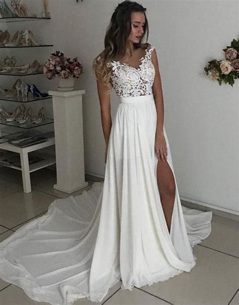 Free shipping and rush order options available. Beach Wedding Dresses,Summer Wedding Dresses,High Splits ...