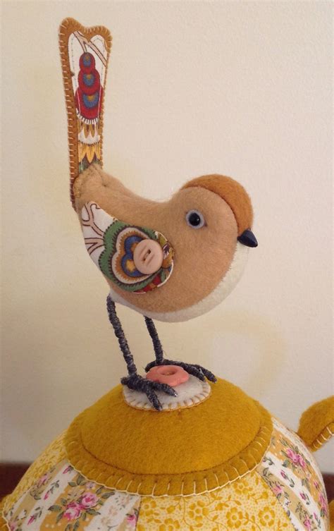Textile And Mixed Media Bird By Lisa Pay Animal Sewing Patterns