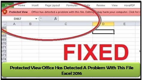 How To Fix Protected View Office Has Detected A Problem With This File Excel