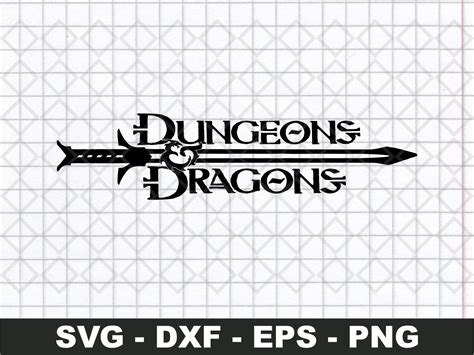 DnD Logo SVG Dungeons And Dragons Cut File Vectorency