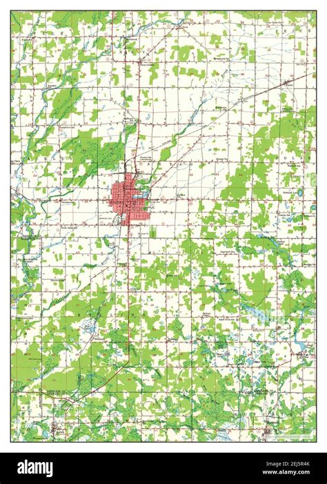 Antigo Wisconsin Map 1952 148000 United States Of America By