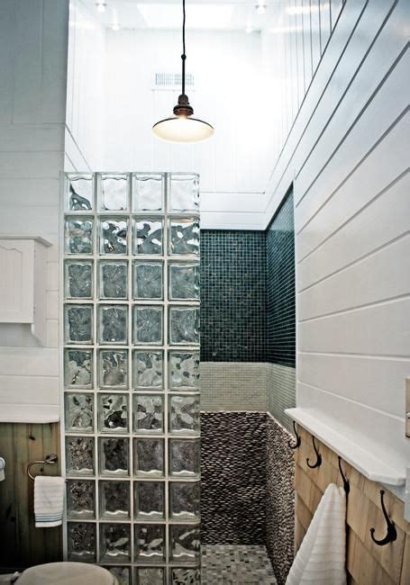 Glass Block Walls For Bright And Modern Bathroom Design Glass Block