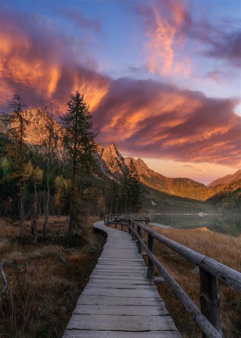 🇮🇹 Mountain Path At Sunset Anterselva South Tyrol Italy By Sondre