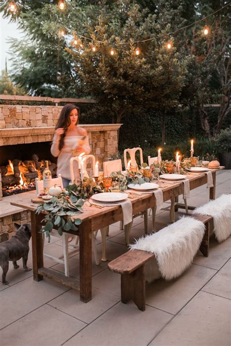 Our Thanksgiving Tablescape Andee Layne Outdoor Tables Outdoor Rooms