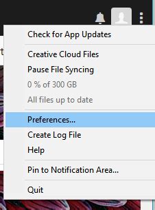 Once logged in, select preferences. Use the Creative Cloud desktop app to manage your apps and ...