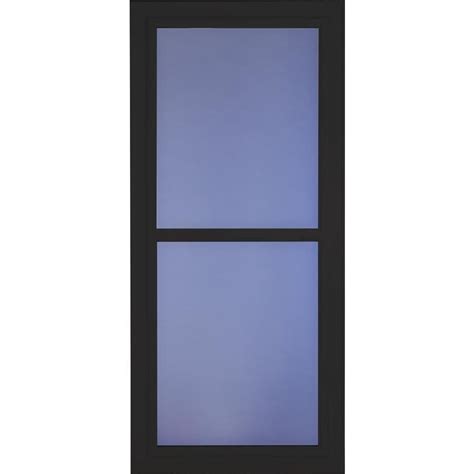 Larson Tradewinds Selection Black Full View Aluminum Storm Door With