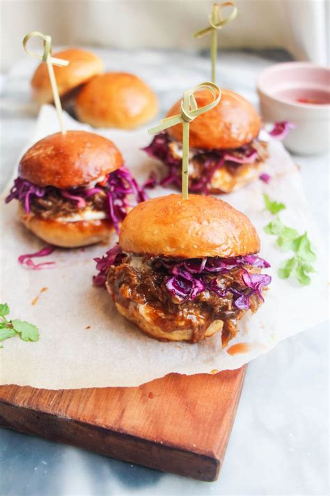 Sticky Pulled Pork Sliders Dished By Kate