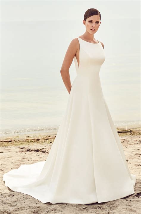 Sleek Modern Wedding Dress Style 2115 Mikaella Bridal