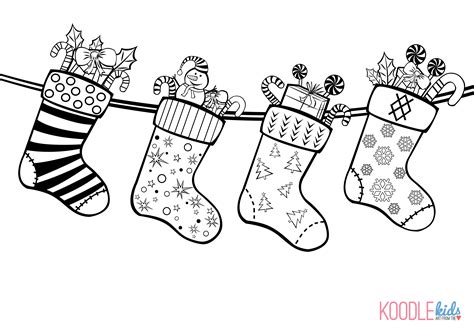 Christmas Socks Drawing At Explore Collection Of