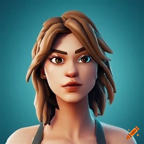 Brown Haired Female Fortnite Character With Hazel Eyes
