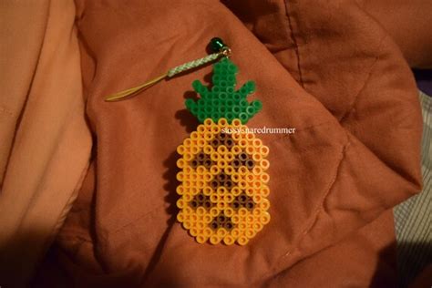 Perler Bead Pineapple by sassysnaredrummer on Etsy