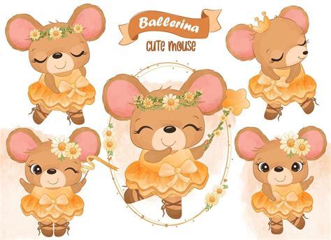 Cute Dancing Mouse Illustrations 7233236 Vector Art At Vecteezy