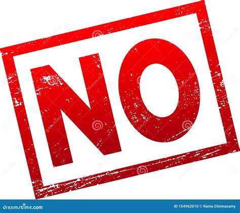No Stamp Stock Vector Illustration Of Imprint Accepted 154962010