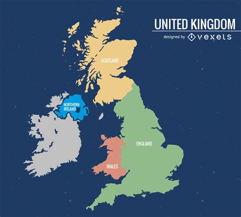 Lista Imagen De Fondo Países Del Reino Unido Mapa Mirada Tensa
