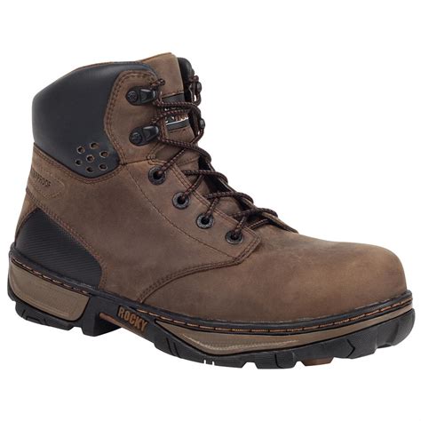 Rocky Forge 6 Steel Toe Waterproof Work Boots Darkwood 578323