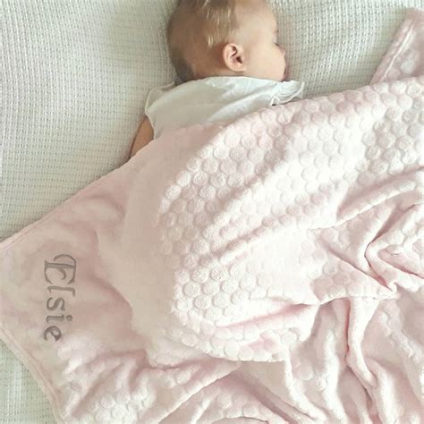 Personalised Pink Baby Girl Fleece Blanket By D Caro